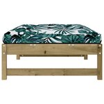 vidaXL Repose-pied de jardin 120x80 cm bois de pin imprégné