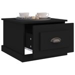 vidaXL Table basse Noir 50x50x35 cm Bois d'ingénierie