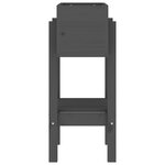 vidaXL Jardinière gris 62x30x69 cm bois massif de pin