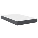 vidaXL Matelas de Lit avec matelas Gris 120 x 190 cm tissu