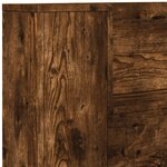 vidaXL Cabinet de Tête de Lit avec LED Chêne Fumé Bois d'ingénierie