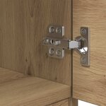 vidaXL Armoire de lit 2 Pièces chêne artisanal 40 x 39 x 40 cm