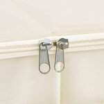 vidaXL Boîtes de rangement 2 Pièces Tissu 70x40x18 cm Crème