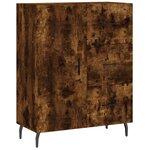 vidaXL Buffet haut Chêne fumé 69 5x34x180 cm Bois d'ingénierie