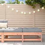vidaXL Repose-pieds de jardin et coussins lot de 2 bois massif douglas