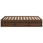 vidaXL Cadre de lit sans matelas chêne marron 120x200 cm