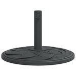 vidaXL Base de parasol pour mâts Ø38 / 48 mm 12 kg rond