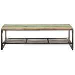 vidaXL Table basse 110x60x35 cm Bois de récupération massif