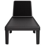 vidaXL Chaise longue réglable en hauteur à 4 positions polypropylène