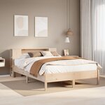 vidaXL Lit bibliothèque sans matelas 120x200 cm bois de pin massif