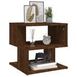 vidaXL Table d'appoint Chêne marron 40x40x40 cm Bois d'ingénierie
