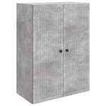 vidaXL Armoire Murale Gris béton 66 x 34 5 x 90 cm Bois d'ingénierie