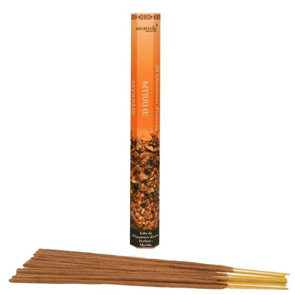 20 bâtonnets d'encens aromatika senteur myrrhe