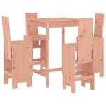 vidaXL Ensemble de bar de jardin 5 Pièces bois massif de Douglas