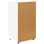 vidaXL Armoires de rangement 2 Pièces Blanc 60 x 48 x 105 cm