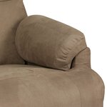 vidaXL Fauteuil inclinable taupe tissu microfibre