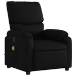 vidaXL Fauteuil de massage inclinable noir similicuir