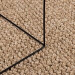 vidaXL Tapis de surface Carré HUARTE Naturel 200 x 200 cm Polyester