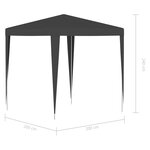 vidaXL Tente de réception professionnelle 2x2 m Anthracite
