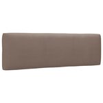 vidaXL Canapé d'angle palette de jardin noir bois de pin imprégné