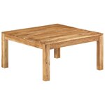 vidaXL Table basse 80x80x40 cm Bois d'acacia massif