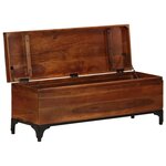 vidaXL Coffre de rangement 110x35x41 cm Bois d'acacia solide