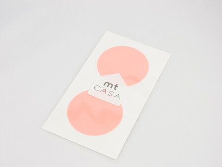 Masking Tape MT Casa Seal Sticker rond en washi shocking red