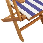 vidaXL Chaises de jardin pliantes lot de 6 tissu et bois massif