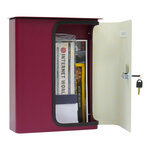 Rottner splashy boîte aux lettres rouge baie blanche