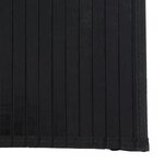 vidaXL Tapis rectangulaire noir 60x1000 cm bambou