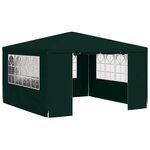 vidaXL Tente de réception et parois latérales 4x4 m Vert 90 g/m²