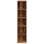 vidaXL Armoires à CD 2 Pièces vieux bois 21x16x93 5 cm bois d'ingénierie