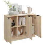 vidaXL Buffet Chêne sonoma 90 5x30x70 cm Bois d'ingénierie