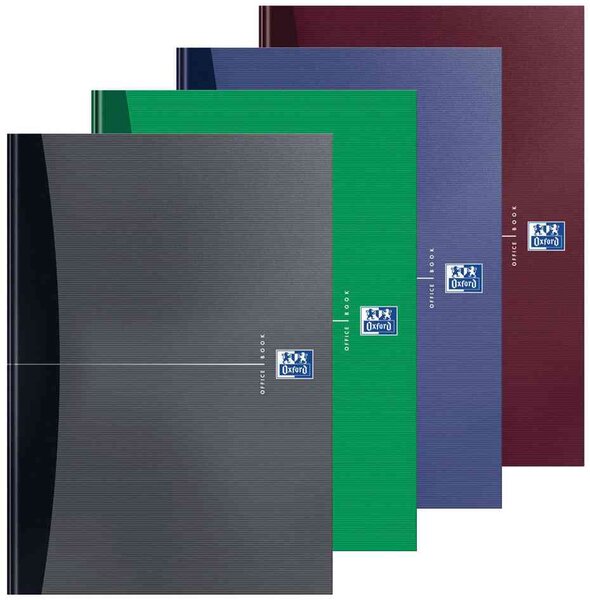 Office Cahier Relié A4 96 feuilles 90g quadrillé 5x5 Coloris Aléatoire OXFORD