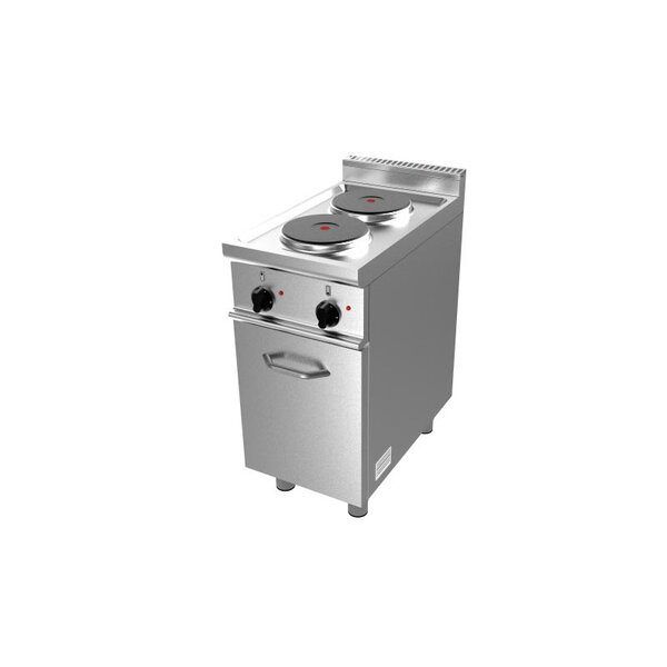 Fourneau electrique 2 plaques inox 304 - l2g -  - inox400 700x850mm
