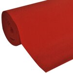 vidaXL Tapis rouge 1 x 5 m 400 g/m²