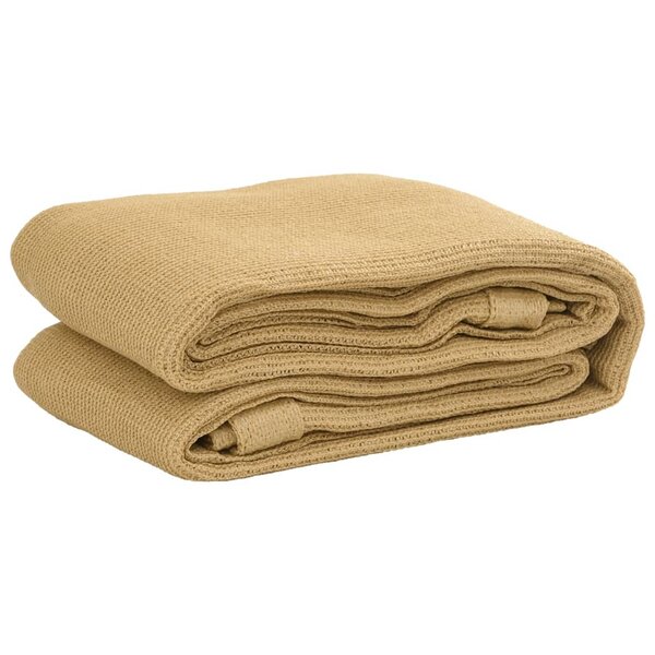 vidaXL Tapis de tente sable 300x400 cm PEHD
