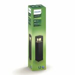 Philips mygarden borne lumineuse led parterre 1x8 w noir 1649347p0