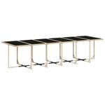 vidaXL Ensemble à manger de jardin et coussins 17 Pièces mélange beige
