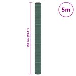 vidaXL Membrane anti-mauvaises herbes vert 1 5x5 m PP
