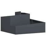 vidaXL Cache-pot de jardin Anthracite 80 x 80 x 50 cm