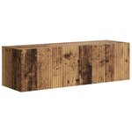 vidaXL Ensemble de meuble TV mural Montage mural 6 Pièces Bois Ancien