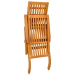 vidaXL Chaise longue inclinable et pliable 55 x 146 x 91 cm