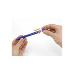 BIC Lot de 3 Recharges pour stylo roller encre gel effaçable Gelocity Illusion - Bleu