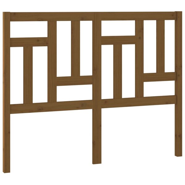 vidaXL Tête de lit Marron miel 125 5x4x100 cm Bois massif de pin