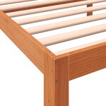 vidaXL Cadre de lit sans matelas cire marron 90x200 cm bois pin massif