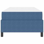 vidaXL Cadre de lit Bleu 90 x 190 cm Tissu en velours côtelé