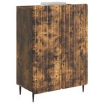 vidaXL Buffet Chêne fumé 66 x 34 5 x 92 cm Bois d'ingénierie