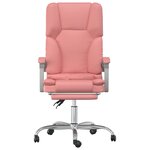 Fauteuil de massage inclinable de bureau informatique étude Rose similicuir rose 02_0025394