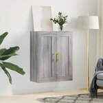 vidaXL Armoire murale sonoma gris 69 5x34x90 cm bois d'ingénierie